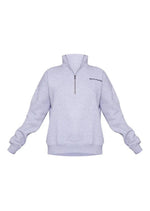 Ash Grey Print Zip Up Sweatshirt - Sparta Clothing