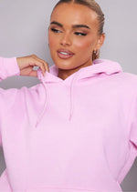 Baby Pink Oversized Fit Sweat Hoodie - Sparta Clothing