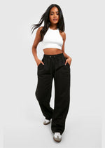 Black Basic Straight Leg Jogger - Sparta Clothing