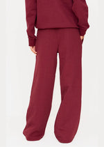 Burgundy Premium Thin Waistband Straight Leg Joggers - Sparta Clothing