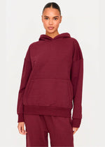 Burgundy Premium Thin Waistband Straight Leg Joggers - Sparta Clothing