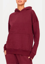 Burgundy Premium Basic Oversized Sweat Hoodie - Sparta Clothing
