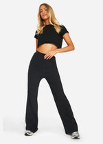 Cotton Rib Wide Leg Trouser - Sparta Clothing