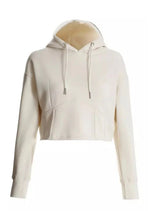 Cream Cropped Corset Hoodie - Sparta Clothing