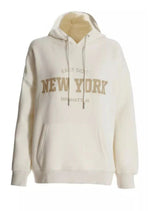 Cream Fleece 'New York' Oversized Hoodie - Sparta Clothing