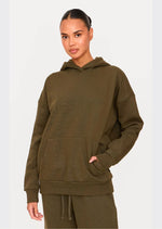 Olive Premium Basic Oversized Sweat Hoodie - Sparta Clothing