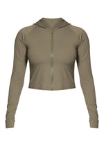 Olive Sculpt Hooded Long Sleeve Gym Set - Sparta Clothing