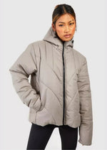 Quilted Hooded Puffer Jacket - Sparta Clothing