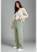 Sage Fleece Wide Leg Joggers - Sparta Clothing