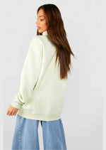 Tall Basic Half Zip Oversized Sweater - Sparta Clothing