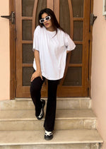 White Basic Cotton Oversized T-shirt - Sparta Clothing