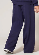 Navy Premium Thin Waistband Straight Leg Sweat Joggers - Sparta Clothing
