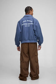 Elasticated Waist Super Baggy Cross Applique Cargo Trousers