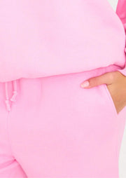 Ballet Pink Drawstring Waist Wide Leg Joggers - Sparta Clothing