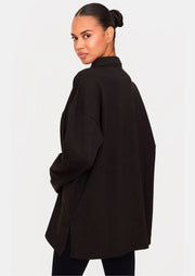 Black Collared Lightweight Sweatshirt - Sparta Clothing