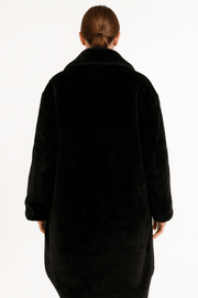 Cozy Longline Winter Fur Overcoat