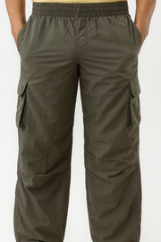 PARACHUTE CRINCKLE NYLON CARGO TROUSER