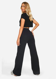 Cotton Rib Wide Leg Trouser - Sparta Clothing