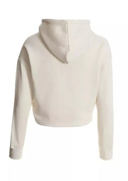Cream Cropped Corset Hoodie - Sparta Clothing