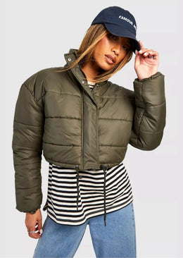 Crop Puffer Jacket - Sparta Clothing