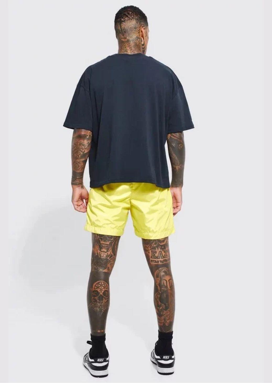 ELASTIC WAIST GRAFFITI PRINT TOGGLE SHORT - Sparta Clothing