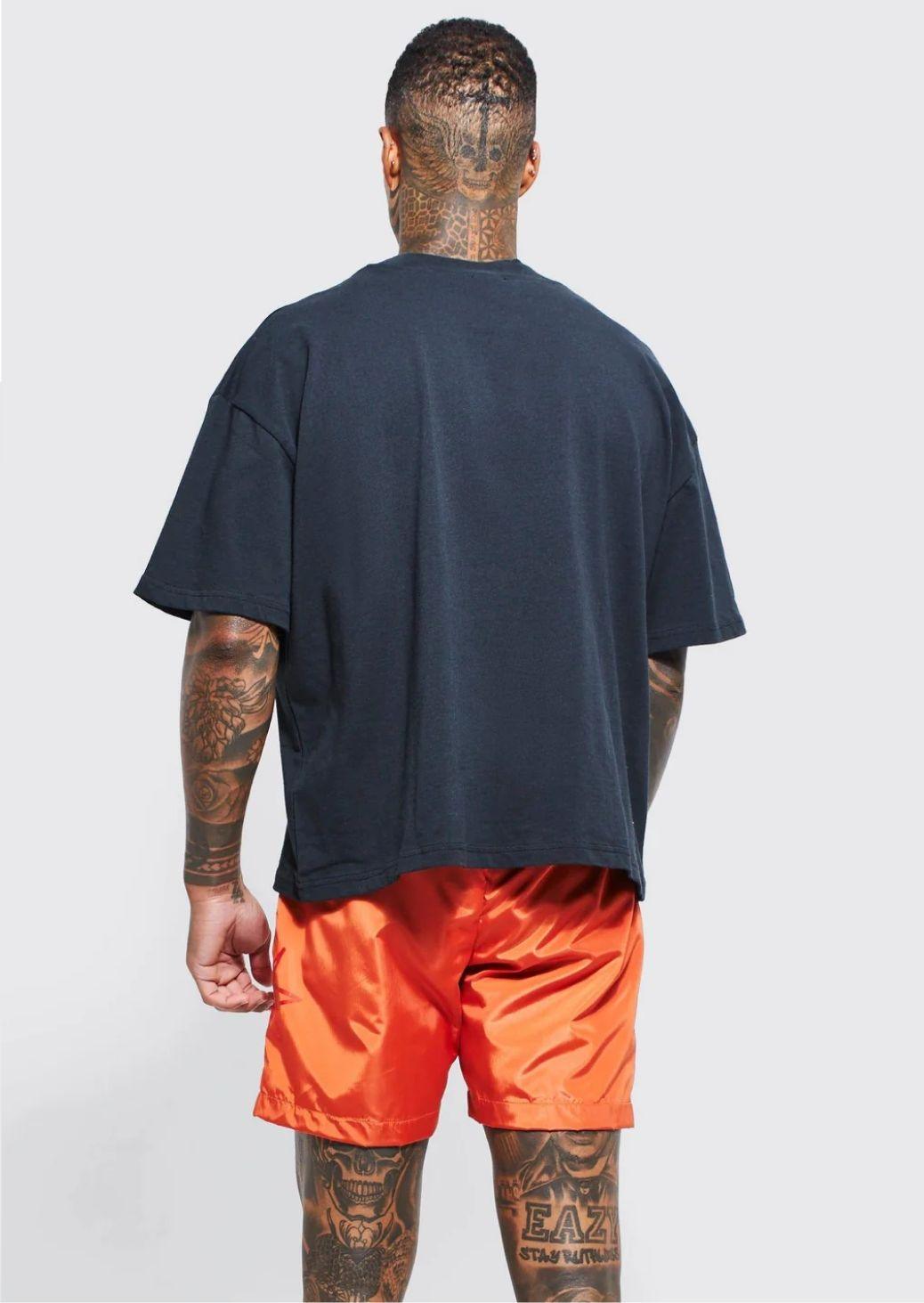 ELASTIC WAIST GRAFFITI PRINT TOGGLE SHORT - Sparta Clothing