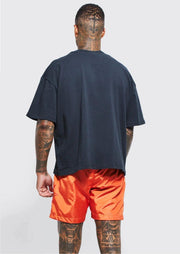 ELASTIC WAIST GRAFFITI PRINT TOGGLE SHORT - Sparta Clothing