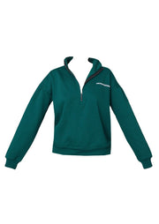 Forest Green Print Half Zip Sweater - Sparta Clothing