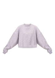 Grey Marl Oversized Boxy Sweatshirt - Sparta Clothing