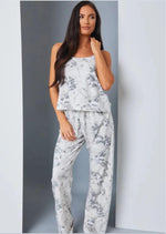 Grey Tie Dye Cami Pj Set - Sparta Clothing