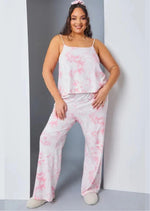 Pink Tie Dye Cami Pj Set - Sparta Clothing