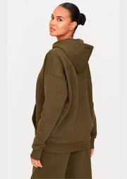 Olive Premium Basic Oversized Sweat Hoodie - Sparta Clothing