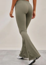 Olive Sculpt Flare Yoga Pants - Sparta Clothing