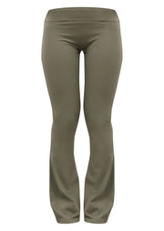 Olive Sculpt Flare Yoga Pants - Sparta Clothing