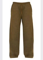 Olive Premium Thin Waistband Straight Leg Joggers - Sparta Clothing