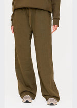 Olive Premium Thin Waistband Straight Leg Joggers - Sparta Clothing