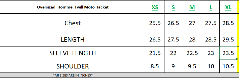 Oversized Twill Moto Jacket In Red - Sparta Clothing