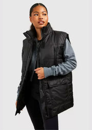 Petite Oversized Utility Pocket Detail Gilet - Sparta Clothing