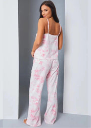 Pink Tie Dye Cami Pj Set - Sparta Clothing