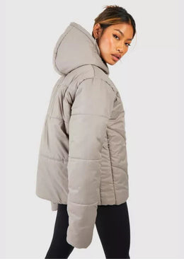 Quilted Hooded Puffer Jacket - Sparta Clothing