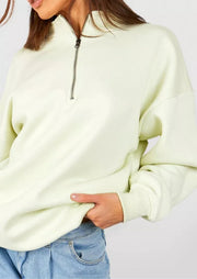 Tall Basic Half Zip Oversized Sweater - Sparta Clothing