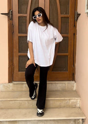 White Basic Cotton Oversized T-shirt - Sparta Clothing