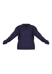 Navy Premium Collared Oversized Sweatshirt - Sparta Clothing